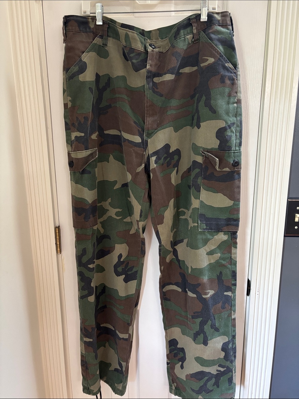 liberty Men's Woodland Camo Cargo Pants - Green/Brown/Black USA